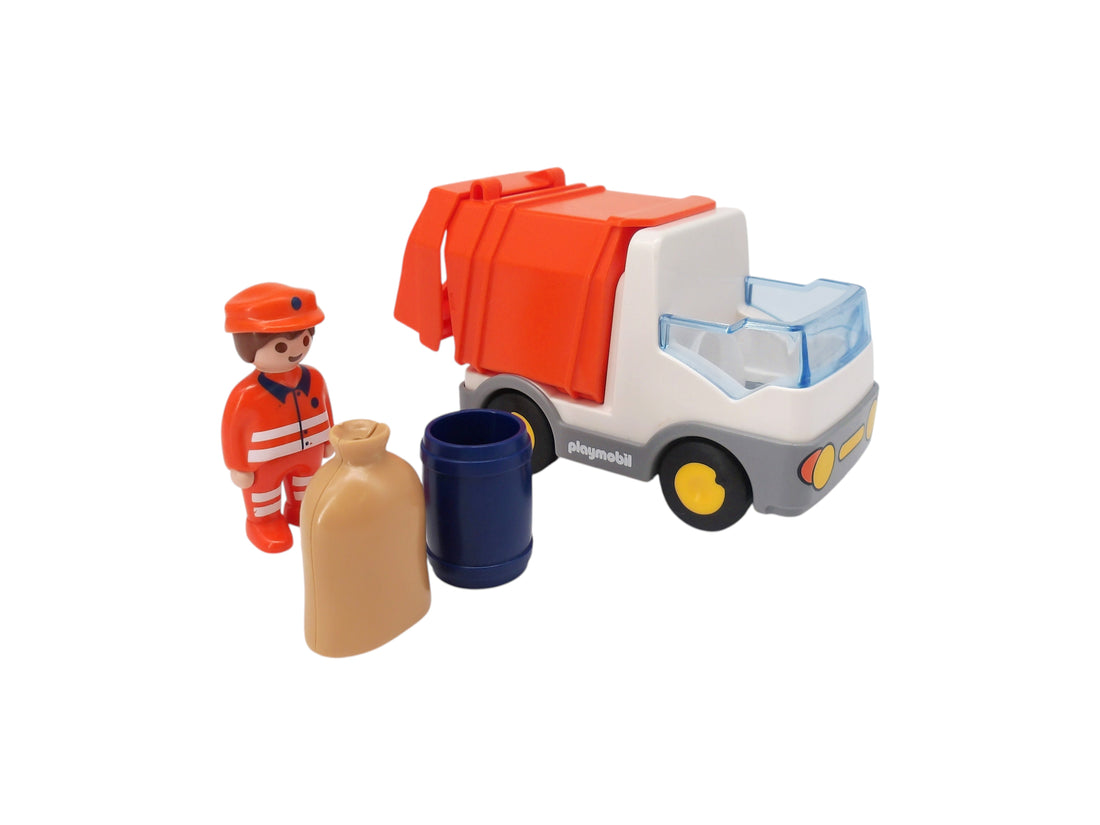 Playmobil 1.2.3 - Camion de poubelle - 6774
