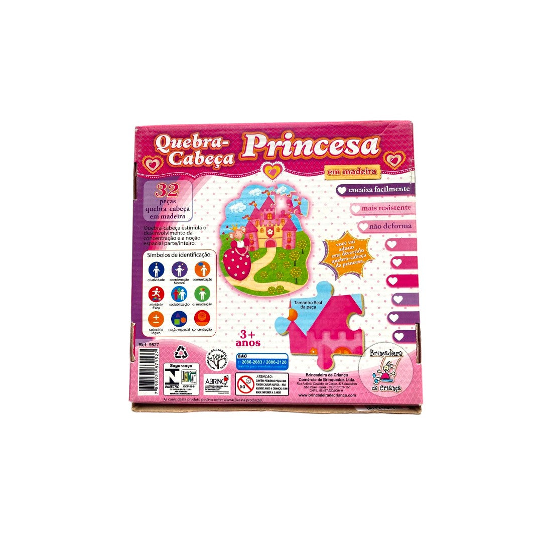 Puzzle - Quebra-Cabeça  Princesa - 32 pièces