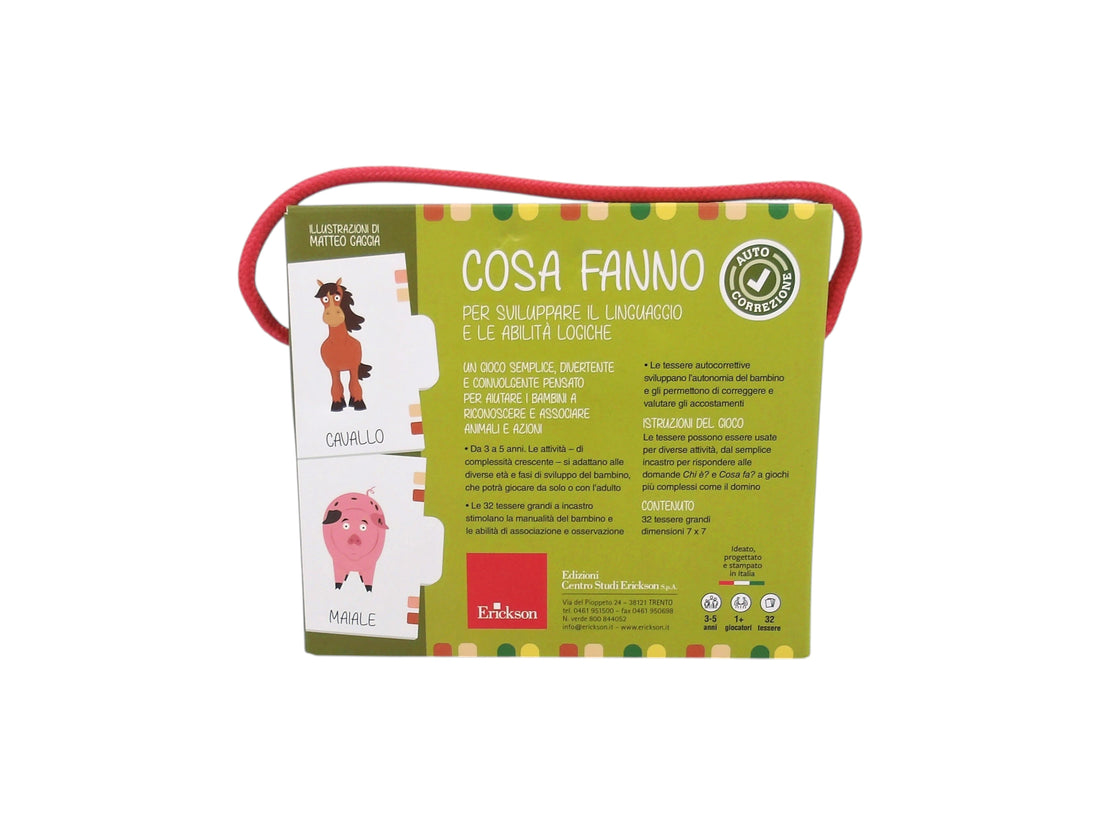 Puzzle - Cosa Fanno - Gli animali della fattoria