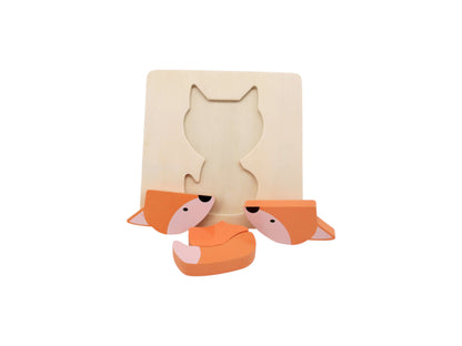 Puzzle encastrable - Renard - 4 pièces