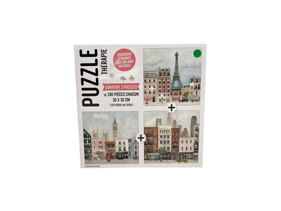 Puzzle - Villes - 3 x 240 pièces