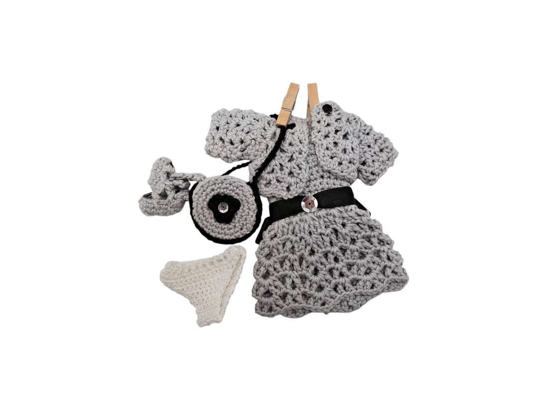 Tenues poupée en crochet et maille