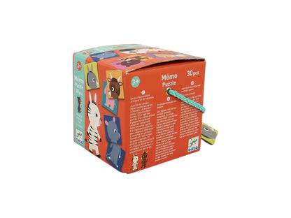 Mémo puzzle - Animaux - 30 pièces