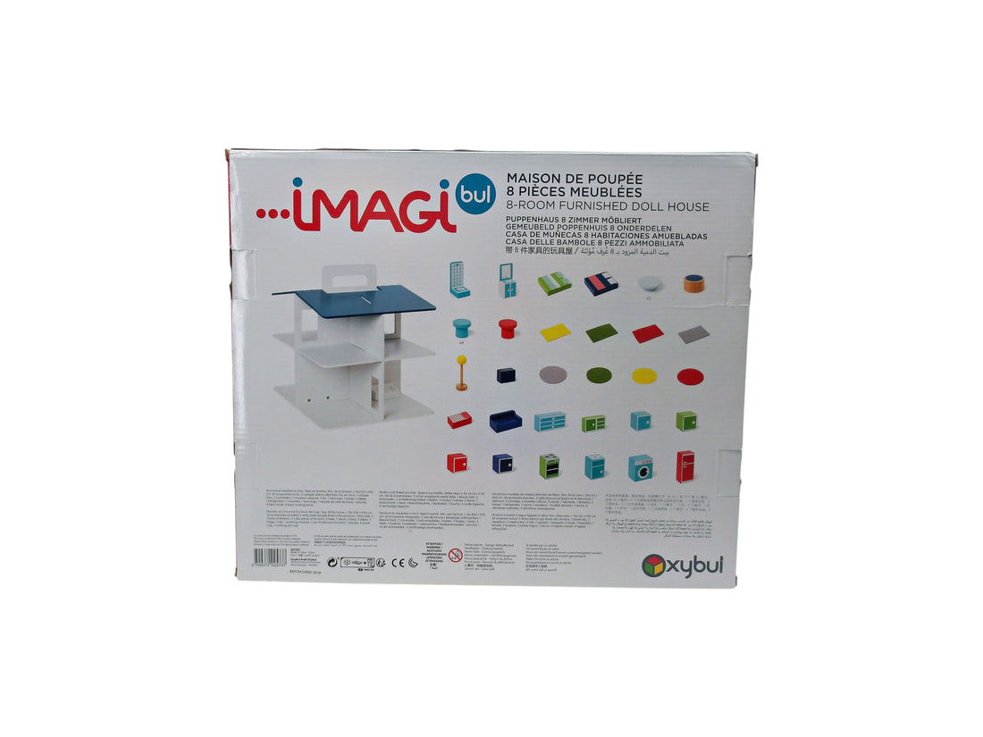 Imagibul - Maison de poupée 8 pièces meublées