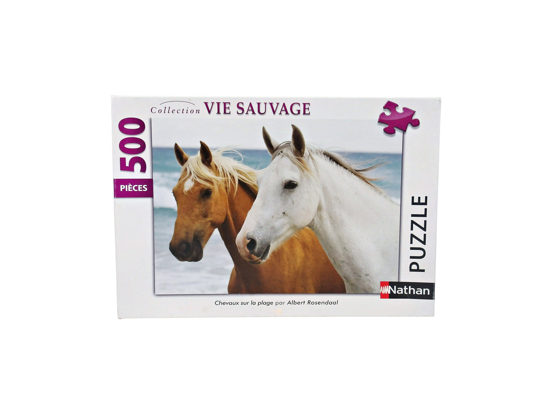 Puzzle - 500 pièces-Chevaux sauvages