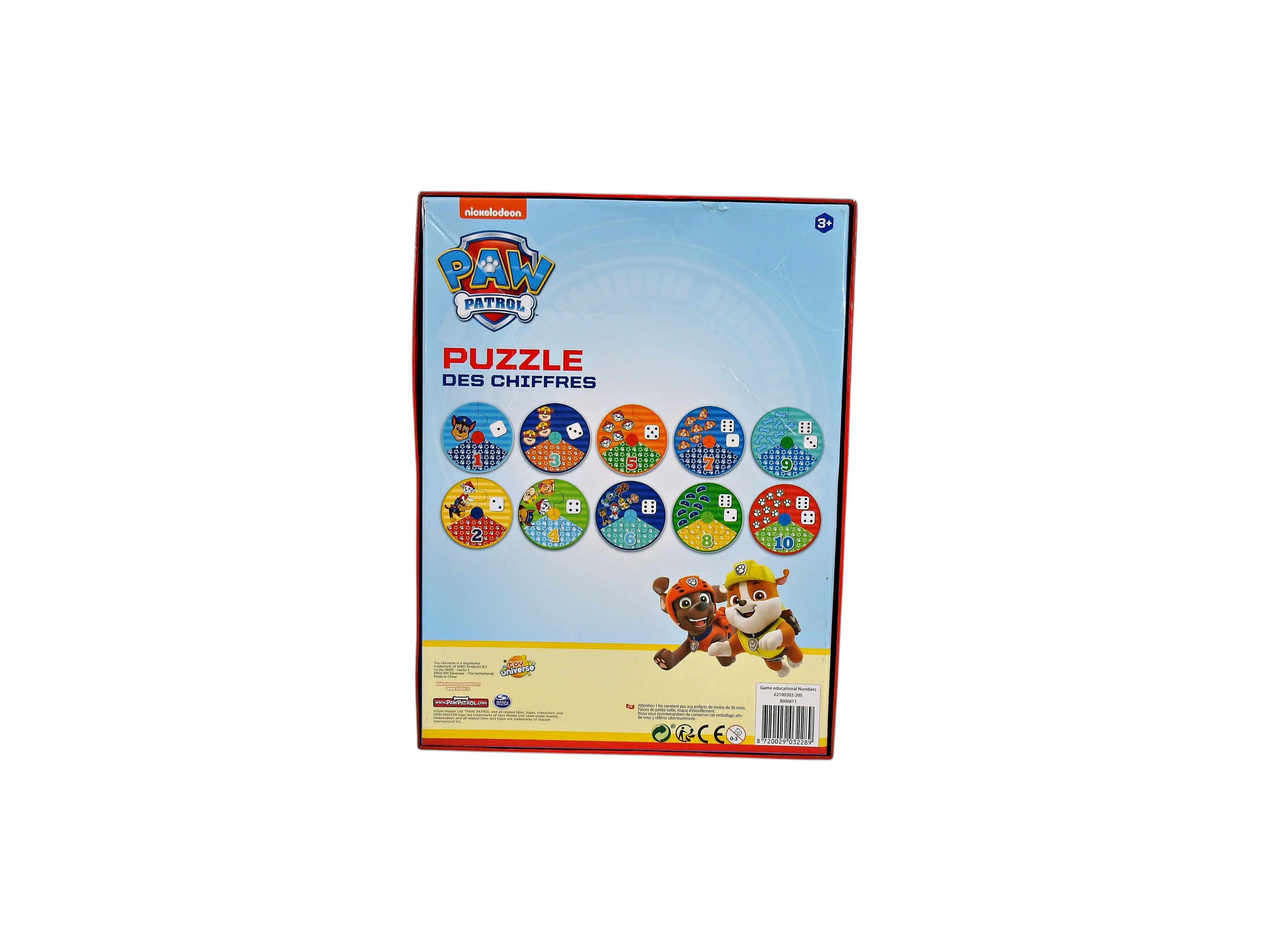 Puzzle des chiffres - Paw Patrol 