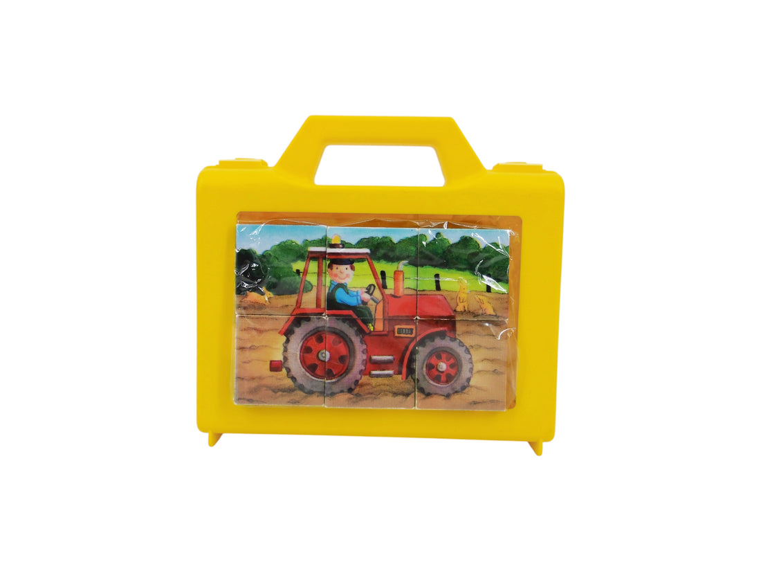 Mallette - Puzzle cubes  - La Ferme - x 6 pièces