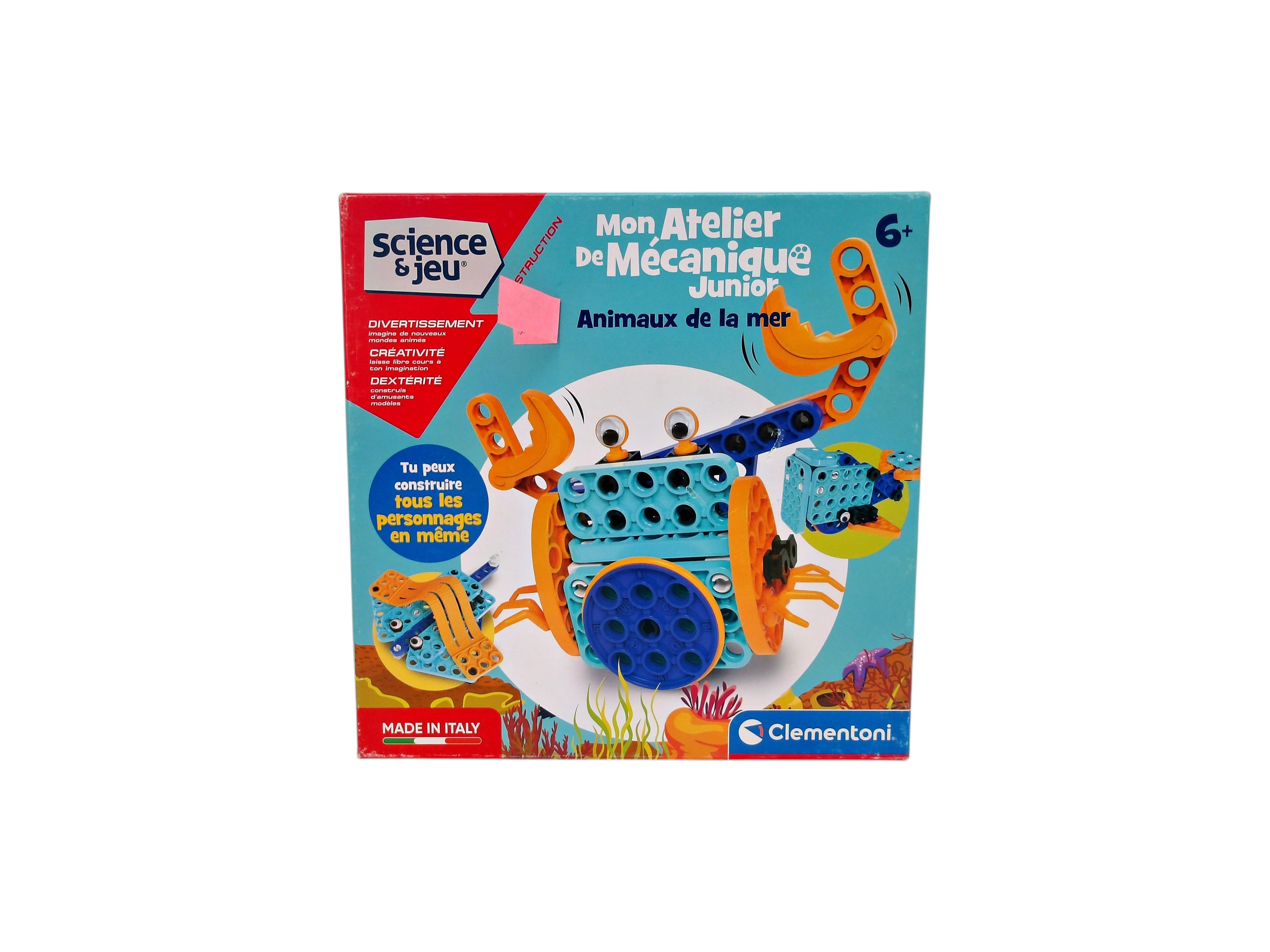 Maker lab - Mon atelier de mécanique junior - Animaux marins