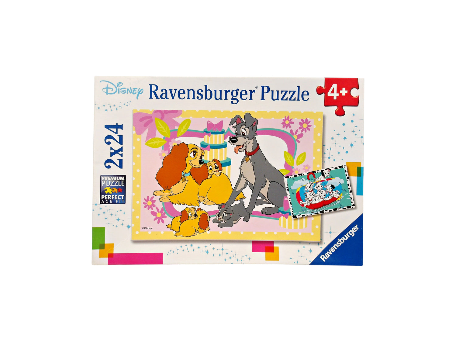 Puzzle - Belle et le Clochard - 2x24 pièces
