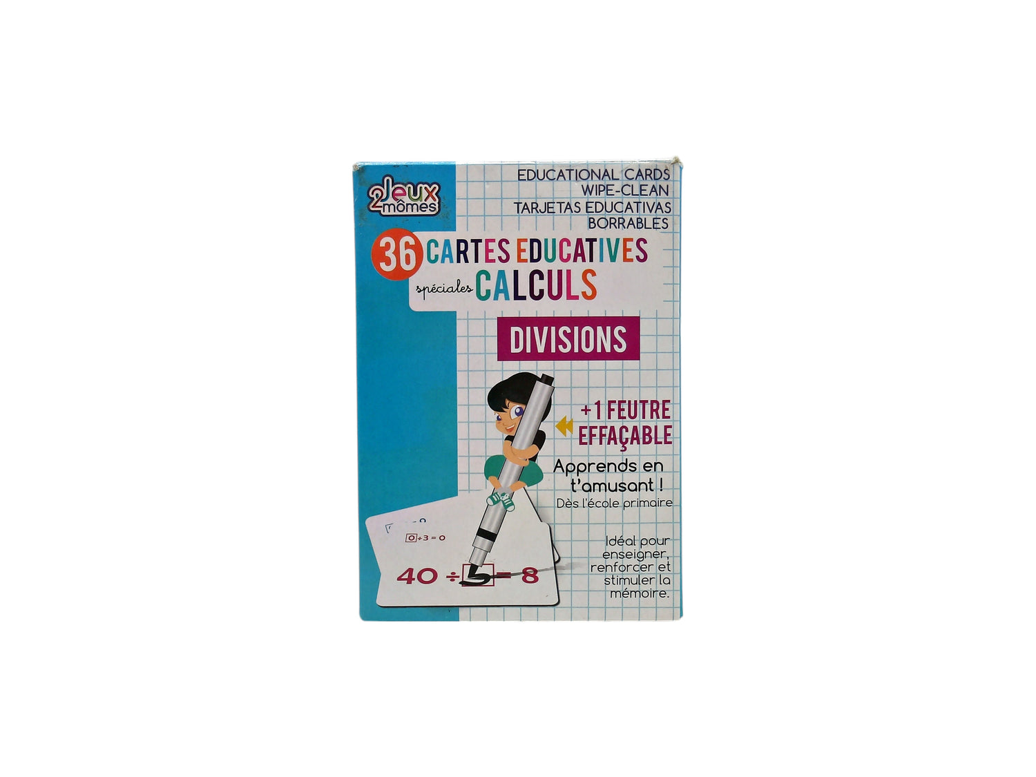 36 Cartes éducatives spéciales calculs - Divisions