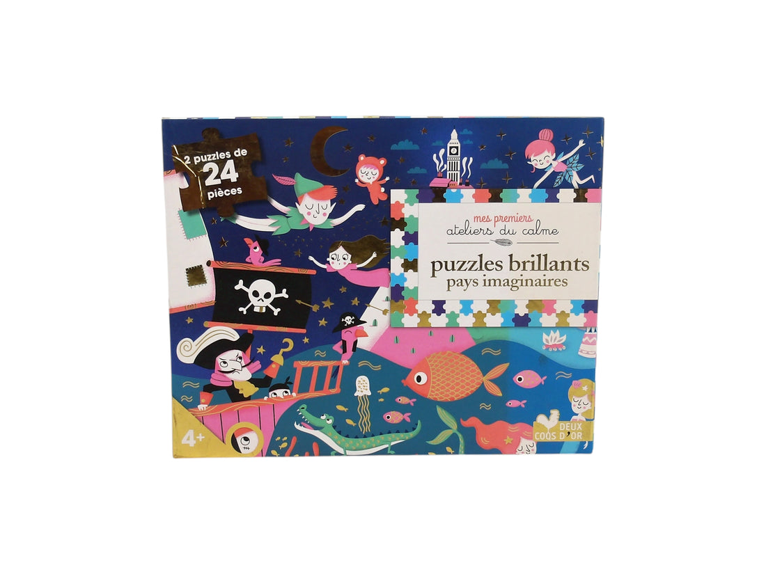 Puzzle brillants - Pays imaginaires - 2 x 24 pièces