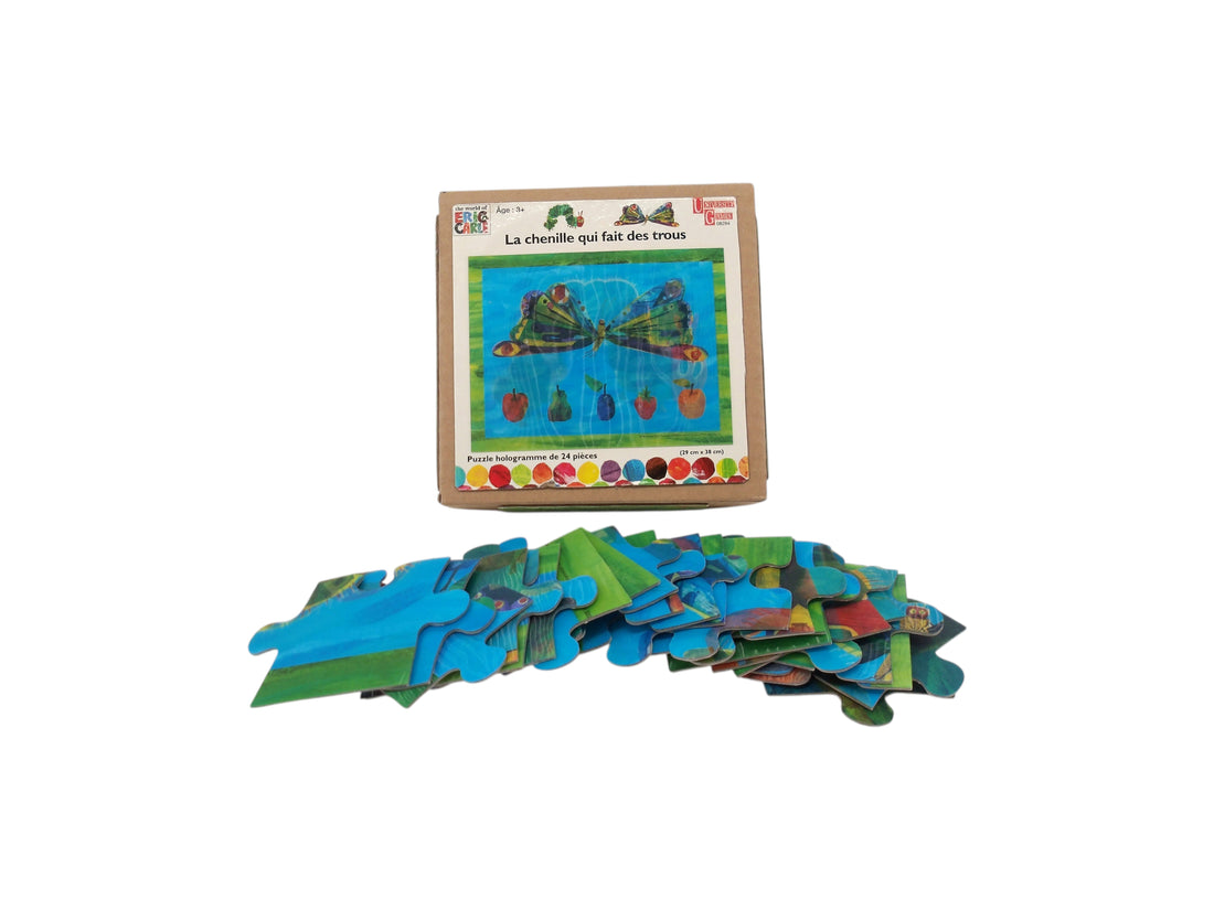Puzzle - La chenille qui fait des trous - 24 pièces