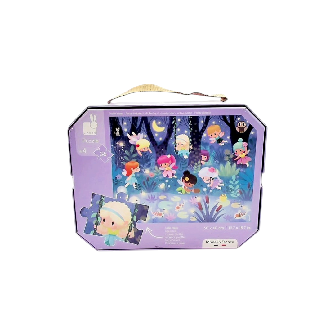 Puzzle valisette - Fées et nénuphars - 36 pièces