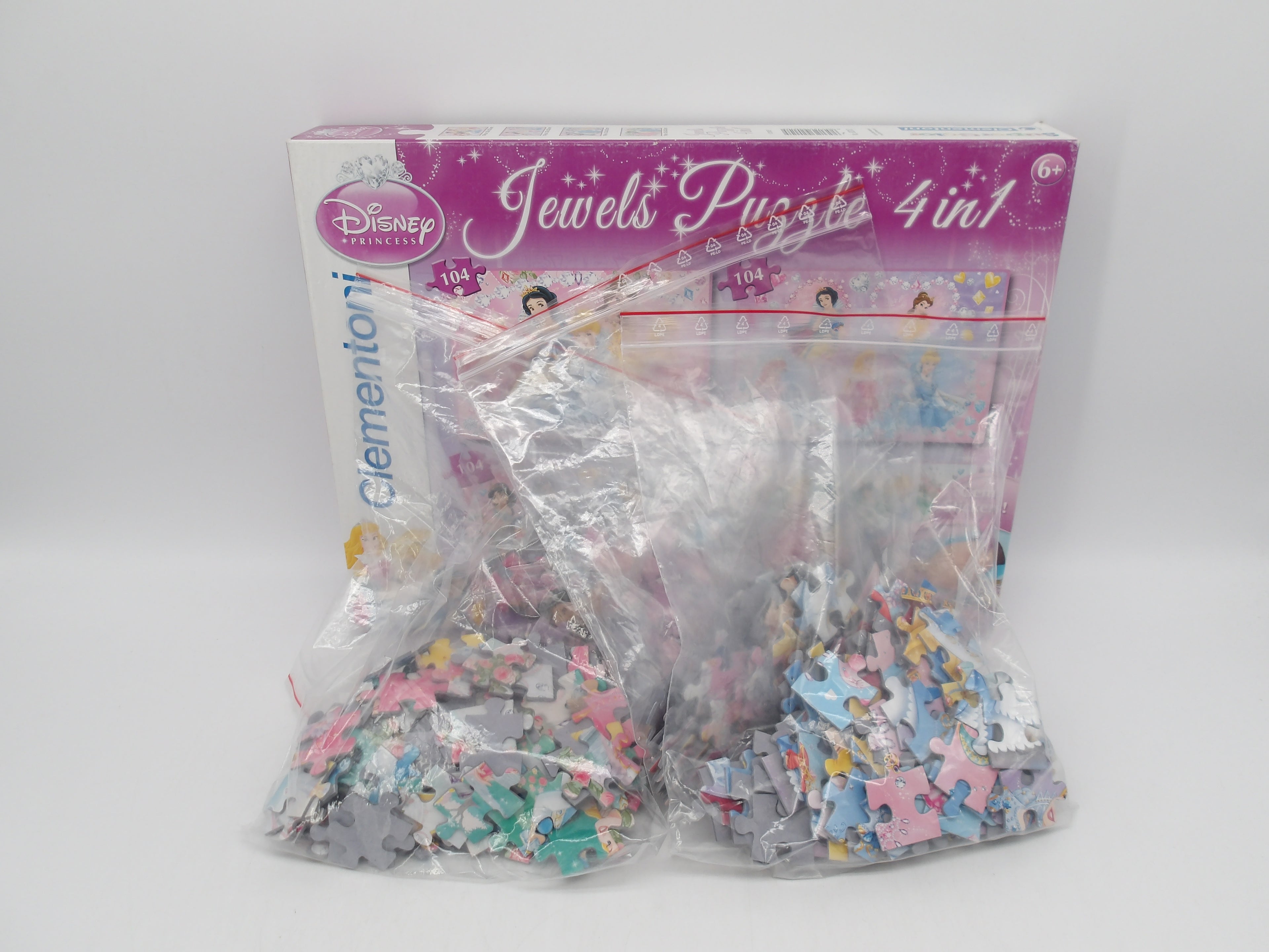 Puzzle Disney 4 en 1 - Princesses - 104 pièces