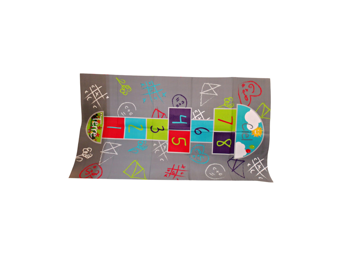 Tapis marelle en tissu