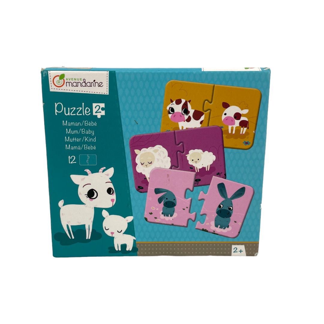 Puzzle maman et bébé  -12 pièces