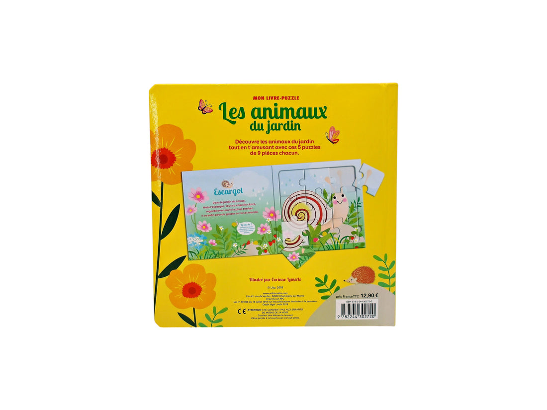 Les Animaux du Jardin - Livre-Puzzles