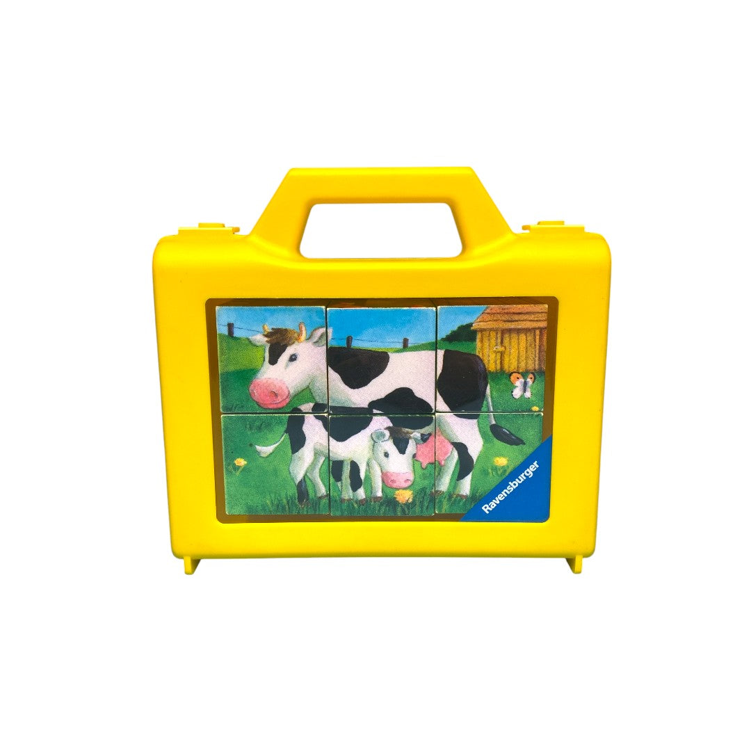 Valisette puzzles cubes - La ferme - x4 