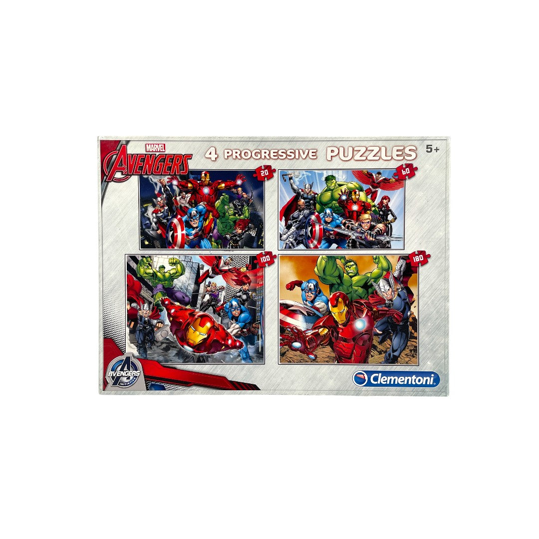 4 Puzzles Progressifs -  Marvel Avengers