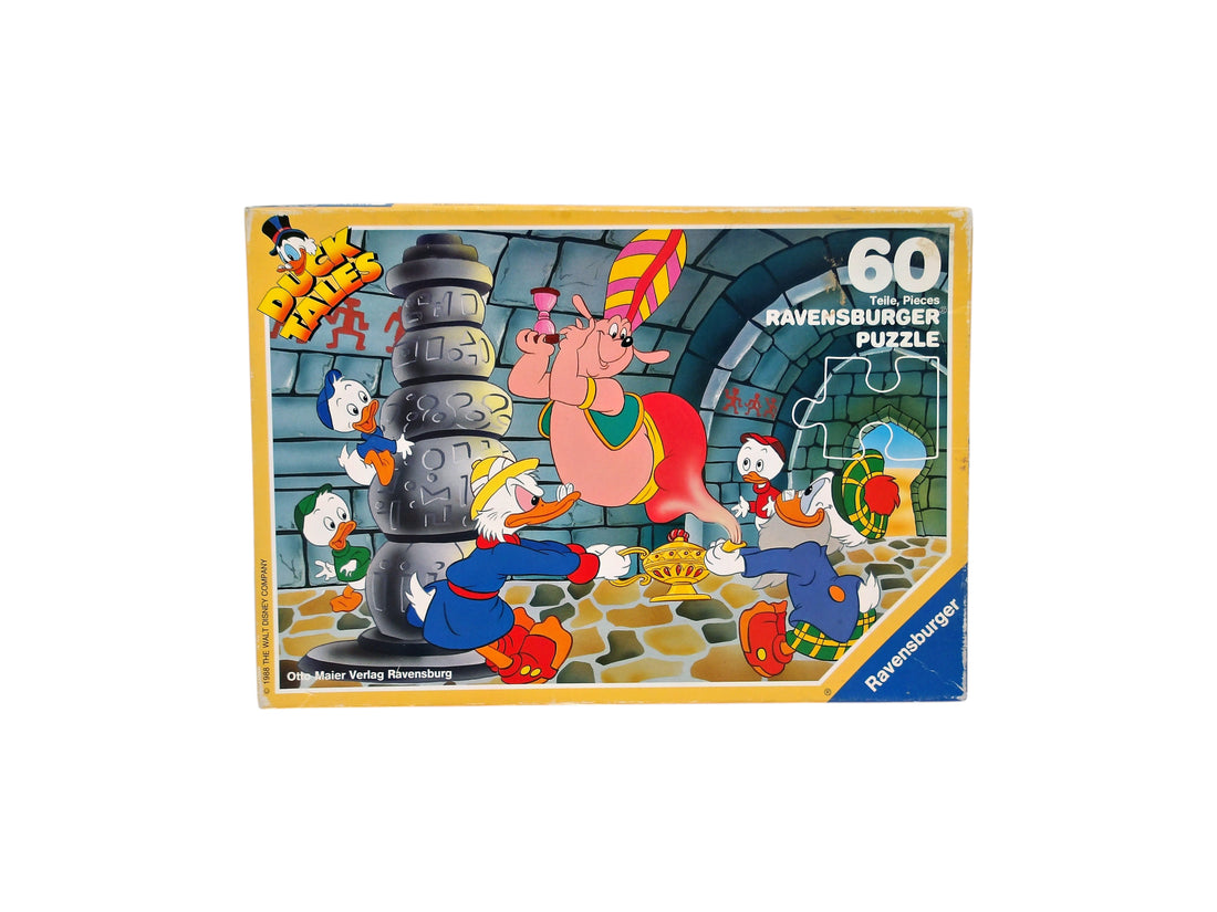 Puzzle - La famille Donald et le bon génie - 60 pièces- Édition 1988