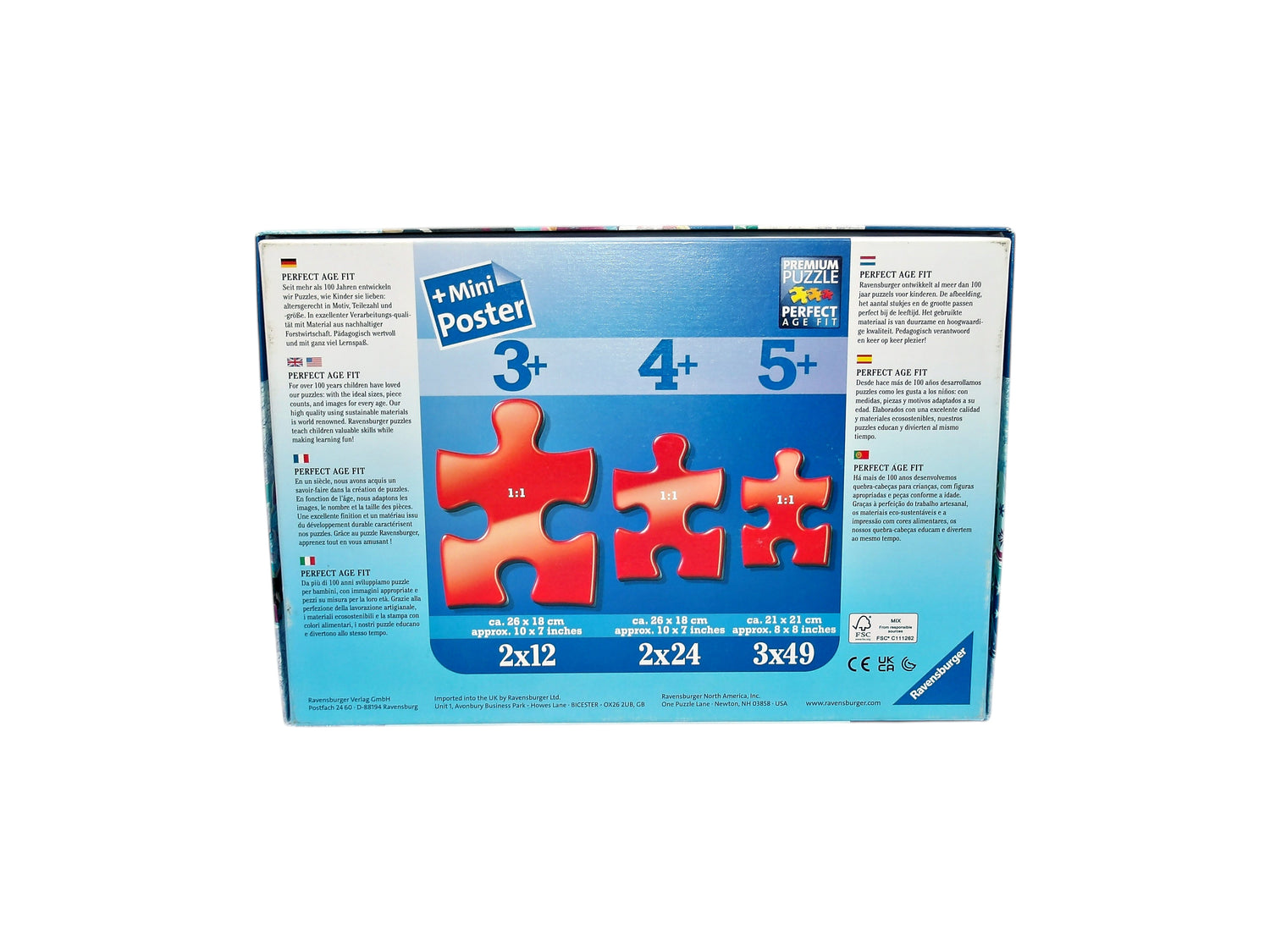Puzzle Disney - La reine des neiges - 2x12 pièces- Édition 2017