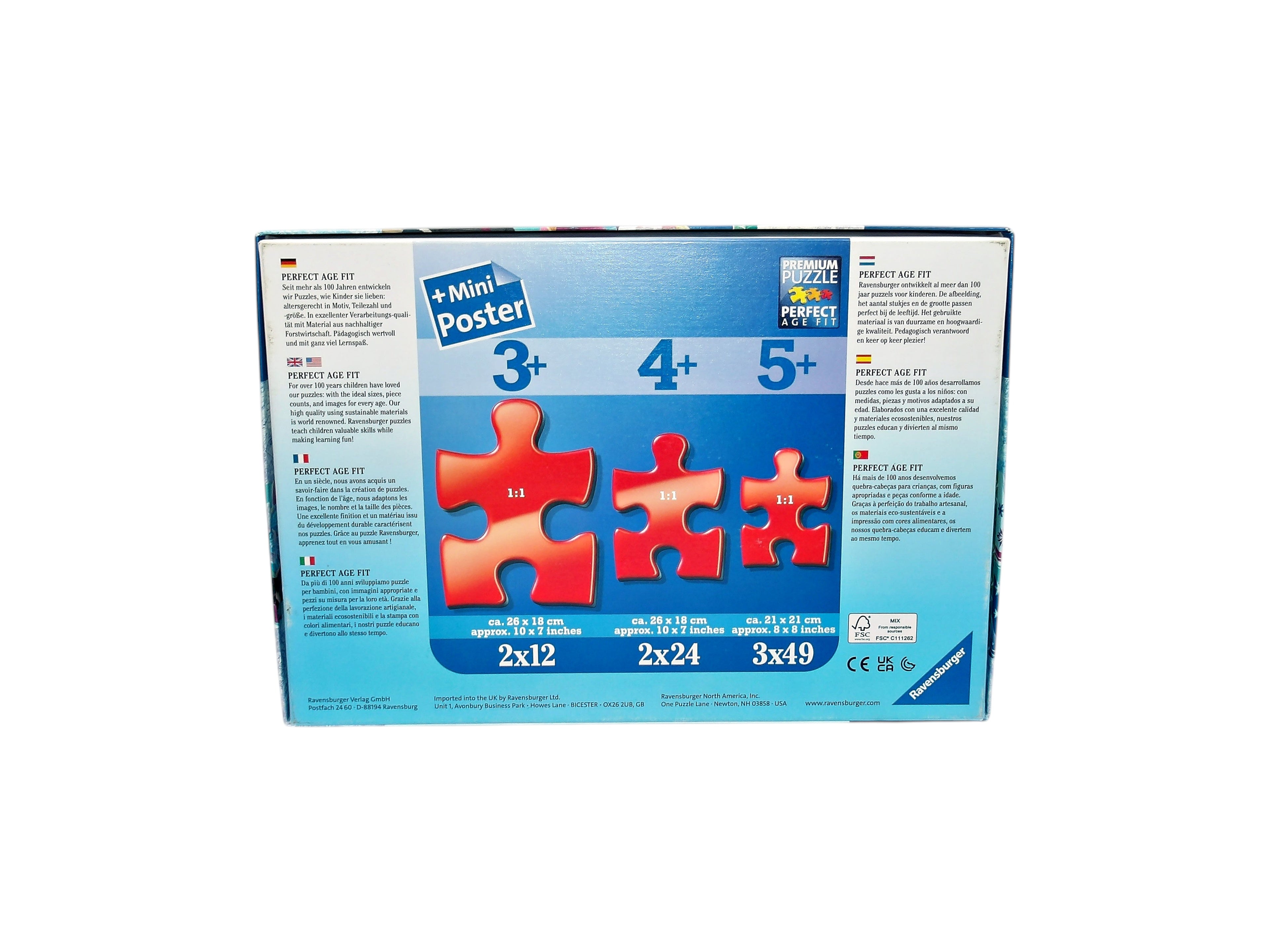 Puzzle Disney - La reine des neiges - 2x12 pièces- Édition 2017