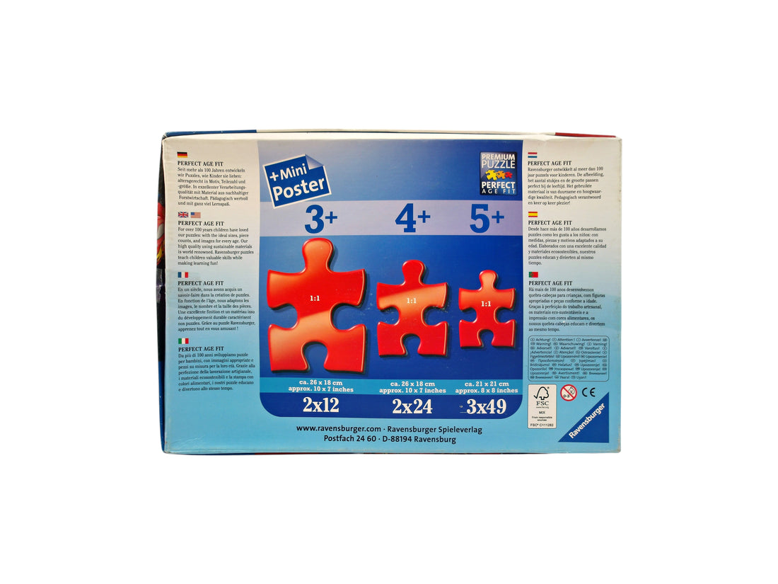 Puzzle - Cars - 3x49 pièces