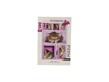 Puzzle - 500 pièces-Chaton 