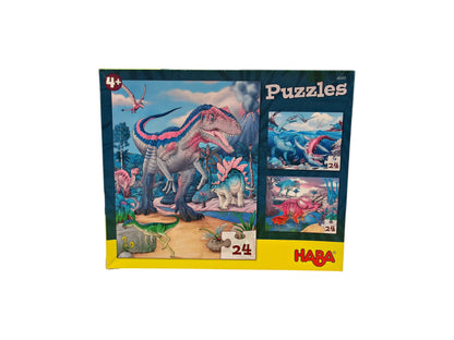 Puzzle - Dinosaures - 3x24 pièces