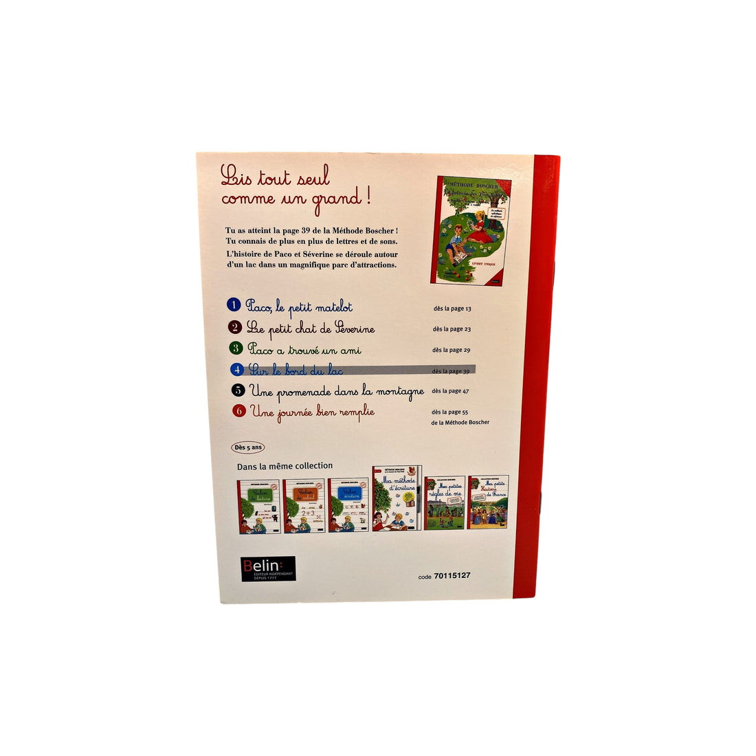 Méthode de lecture Boscher - Sur le Bord du lac