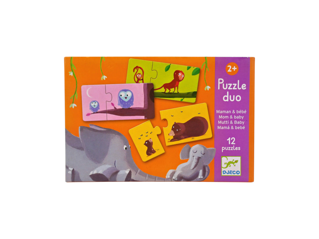 Puzzle duo - Maman et bébé - 2x12 pièces