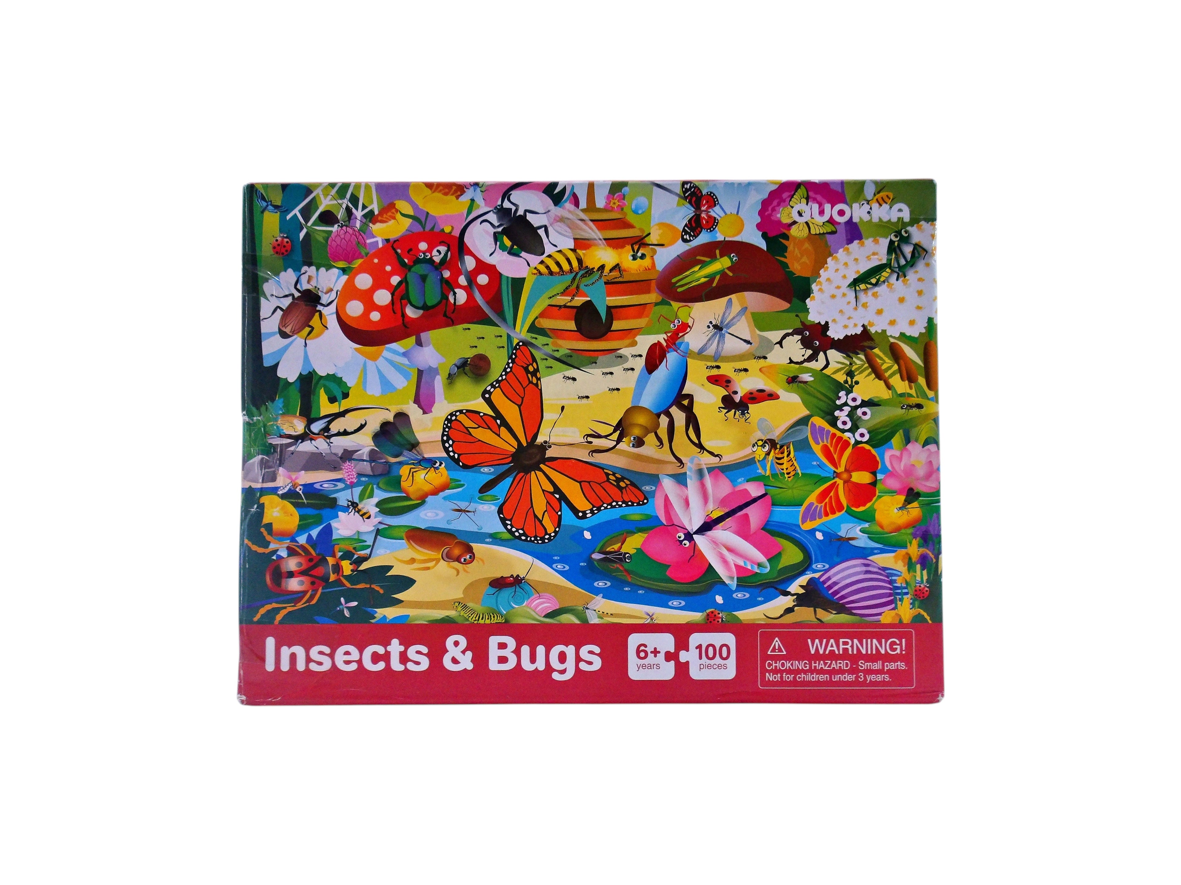 Puzzle - Insects &amp; bugs - 100 Pièces 