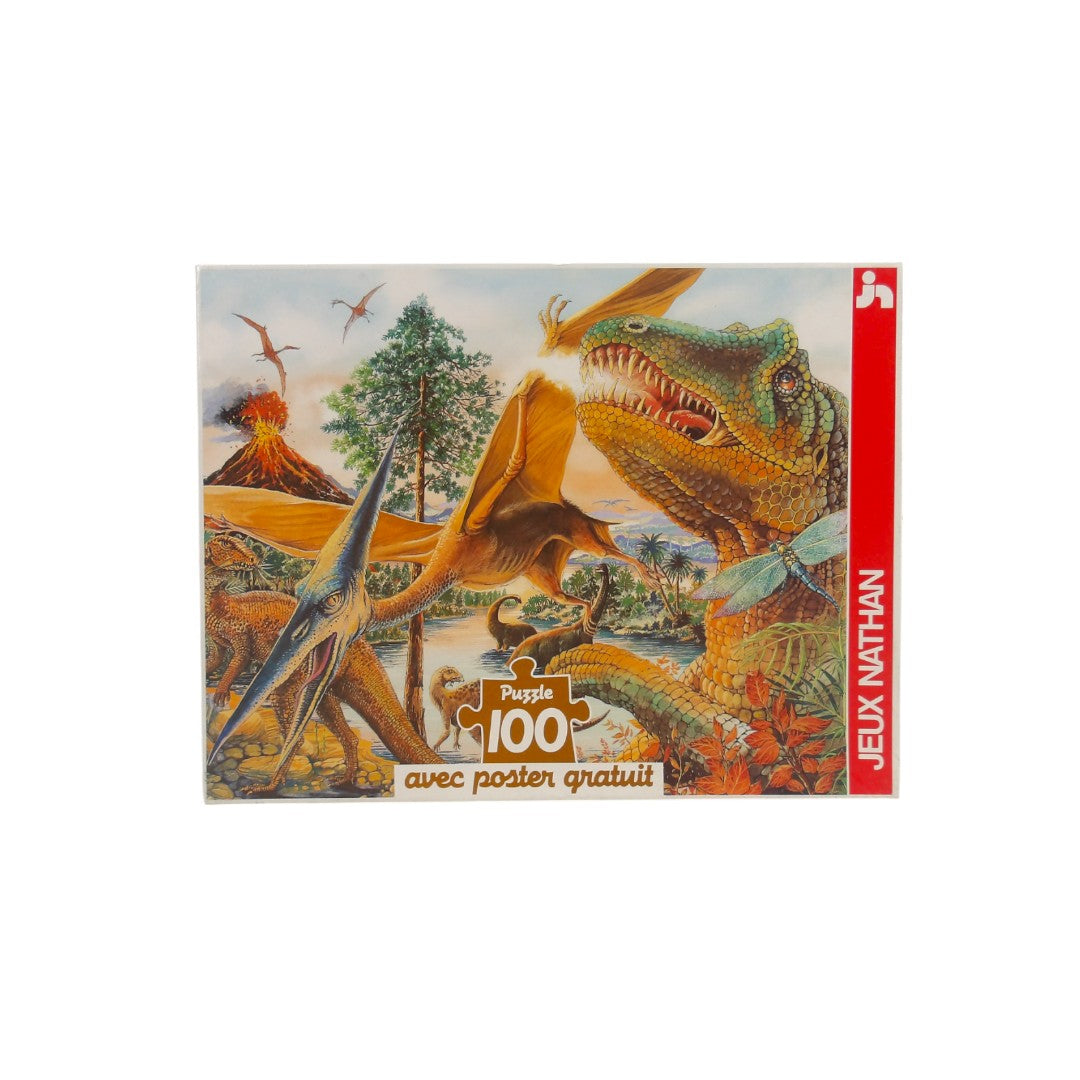 Puzzle - Au pays des dinosaures  - 100 pièces- Édition 1993