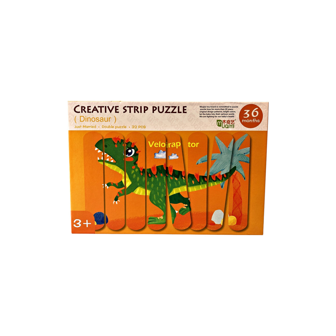 Creative strip puzzle - Dinosaures