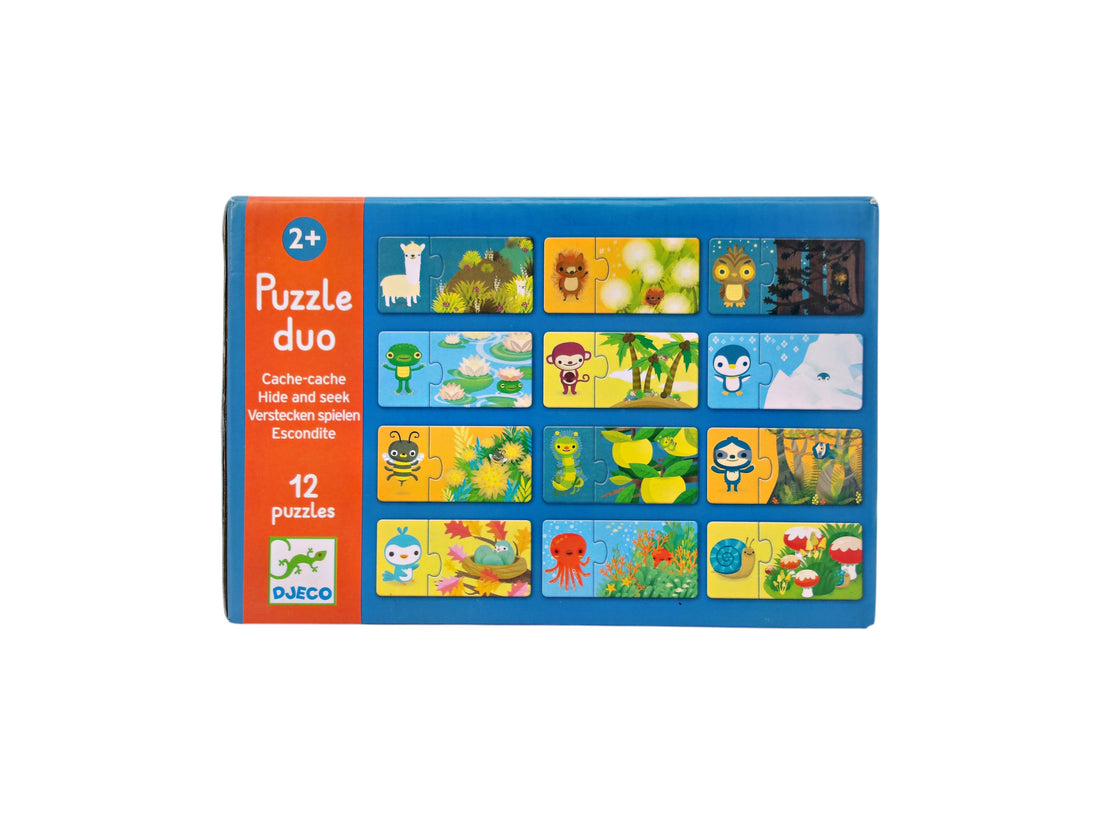 Puzzle Duo - Cache-cache 12 x 2 pièces