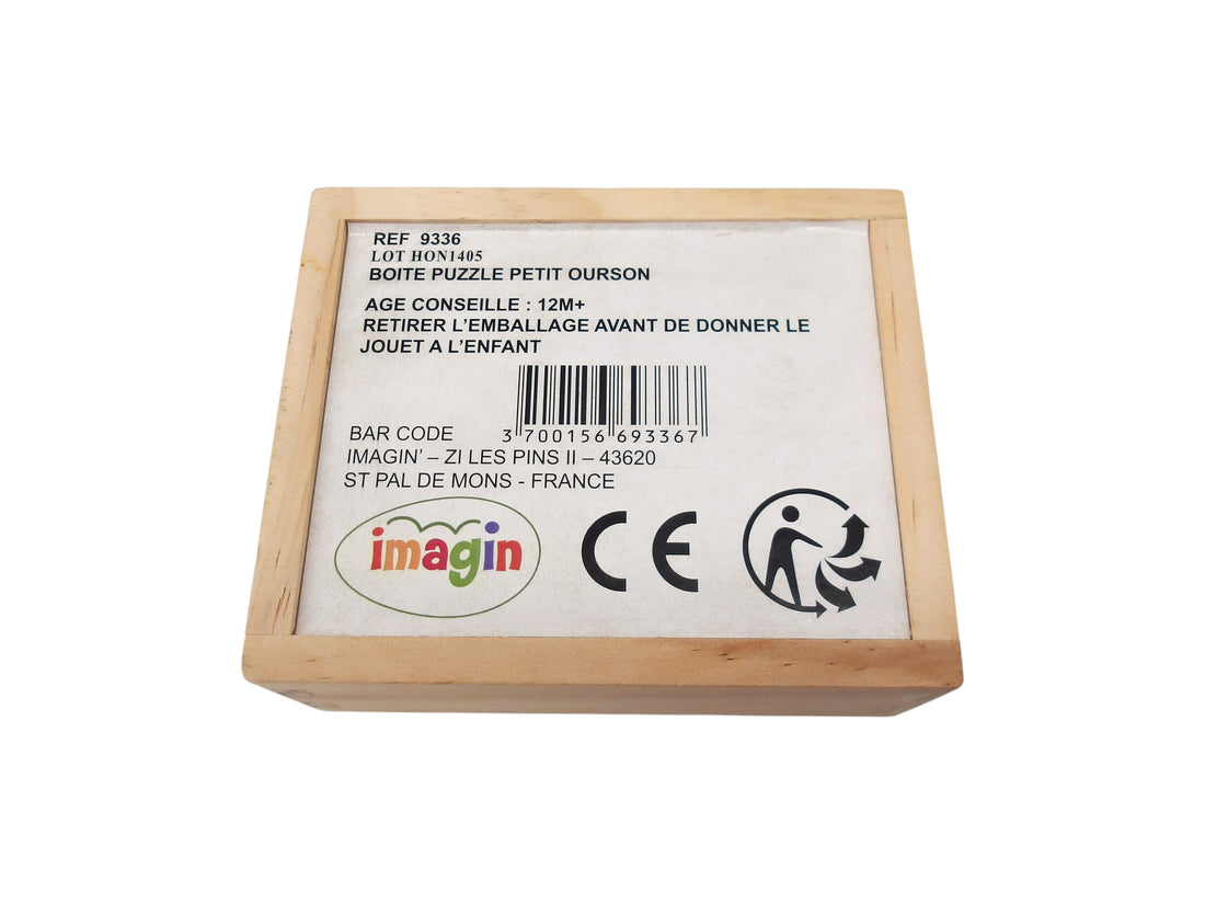 Petit ours à habiller - Coffret bois