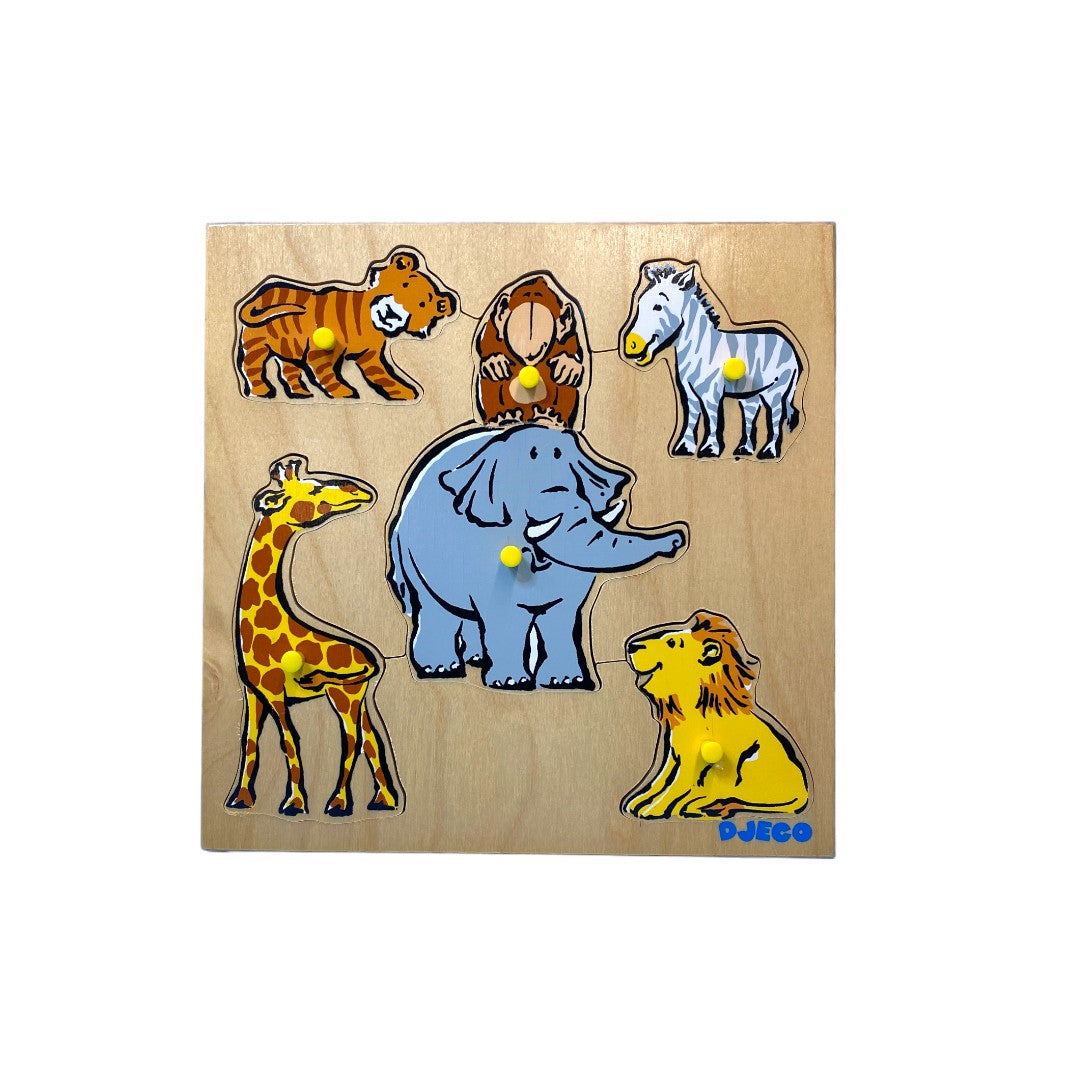 Puzzle bois - Animaux savane