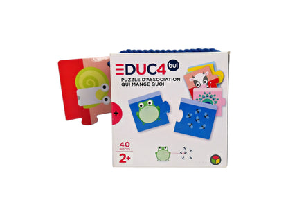 Educa puzzle - Qui mange quoi ?