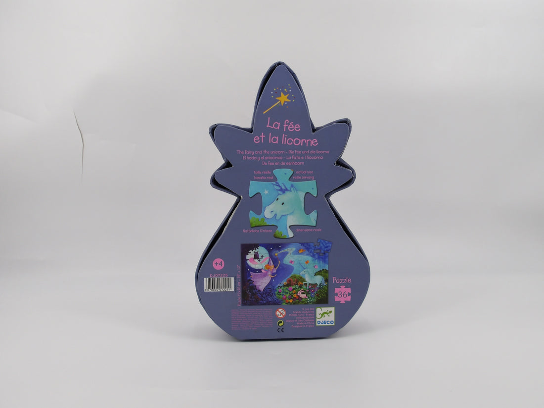 Puzzle - 36 pièces - La fée et la licorne 