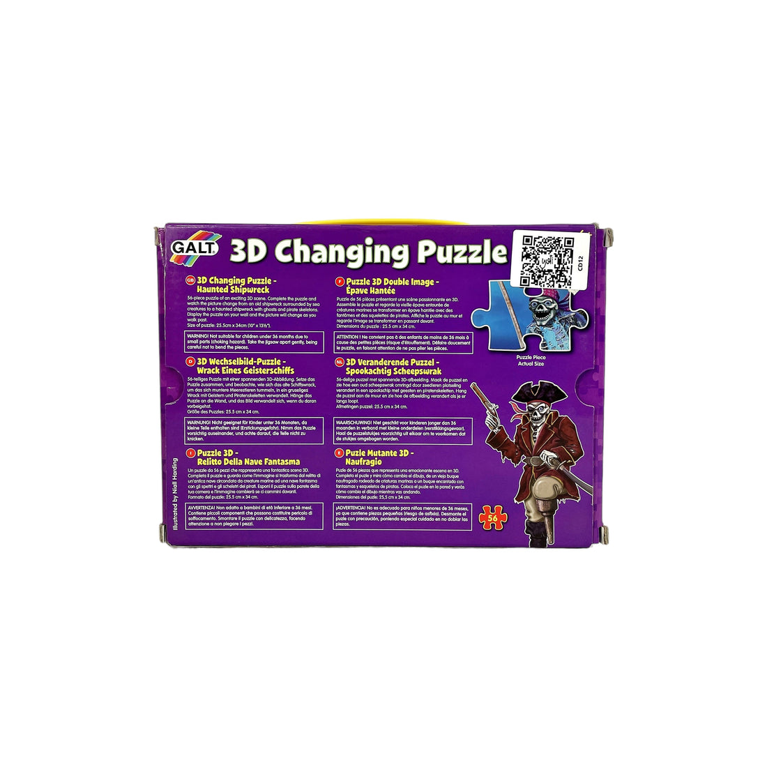 3D Changing puzzle - Fonds marins - 56 pièces- Édition 2010