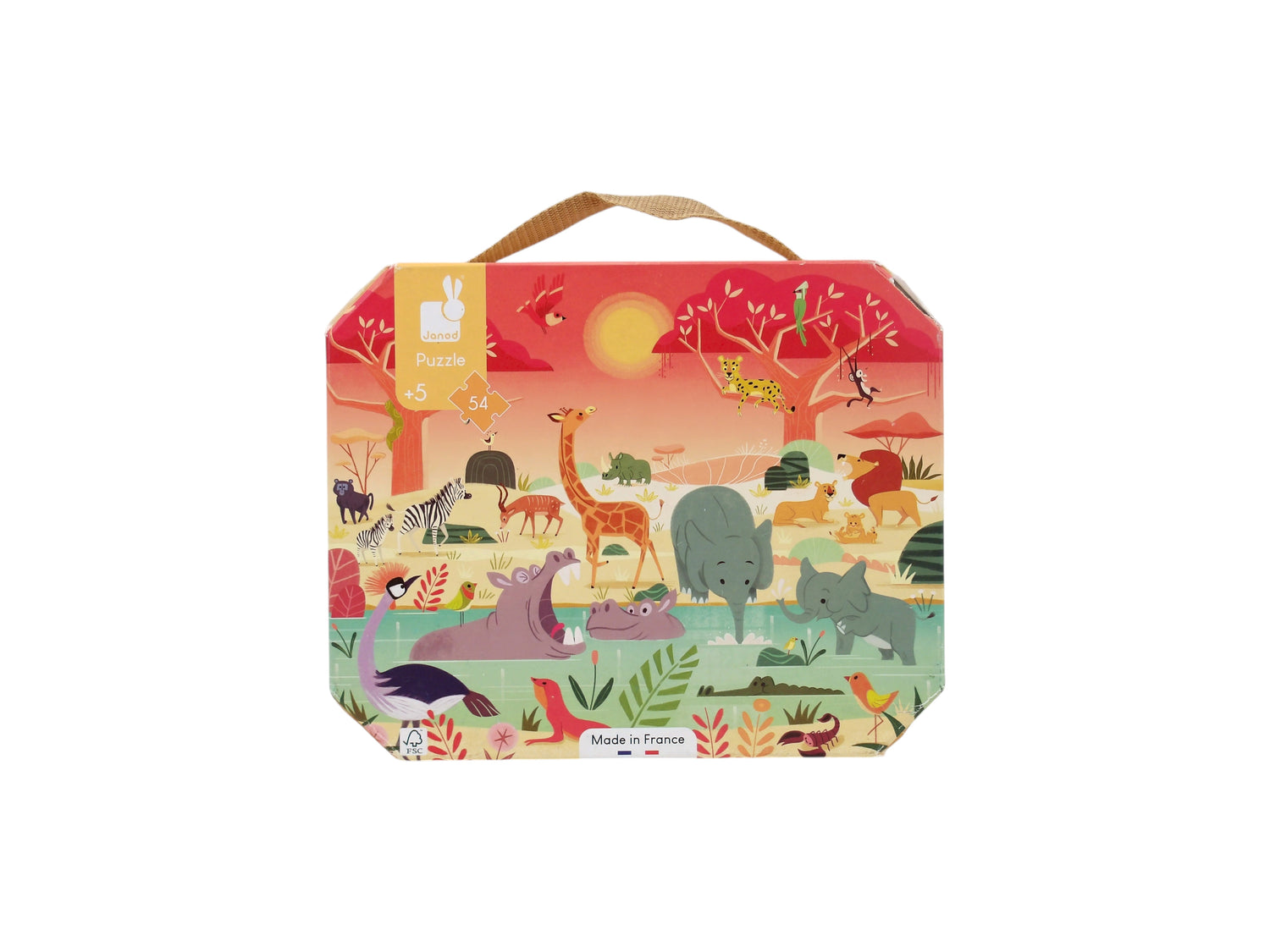 Puzzle valisette - La réserve animalière - 54 pièces- Édition 2019