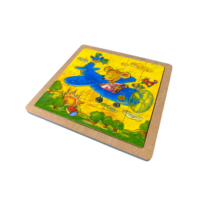 Puzzle en bois - Avion - 20 pièces