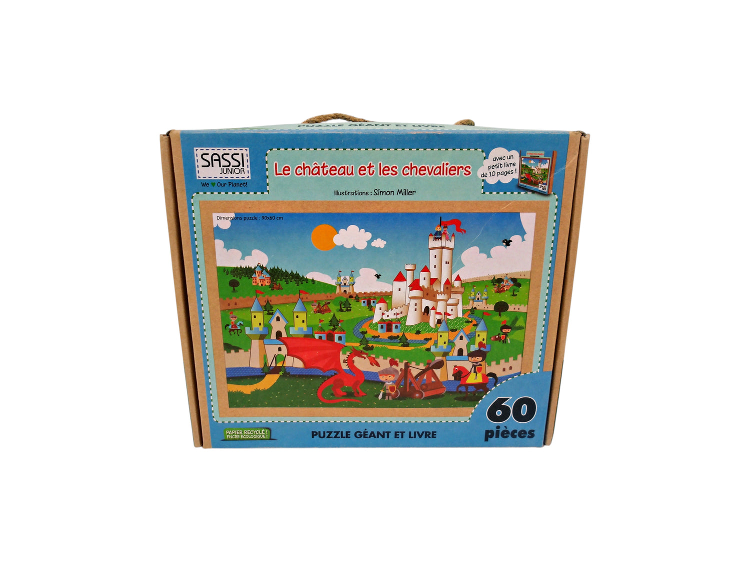 Puzzle géant - Le château et les chevaliers - 60 pièces