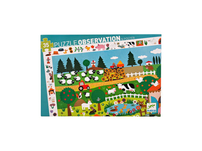 Puzzle observation - La ferme - 35 pièces