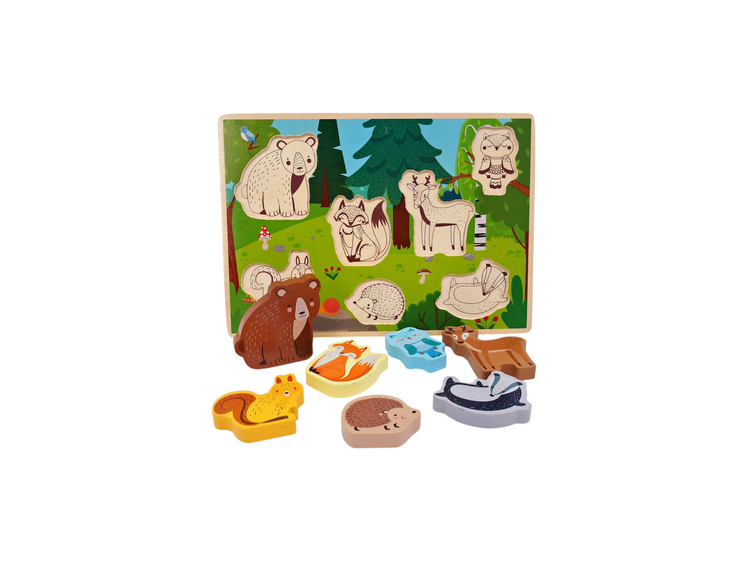 Puzzle encastrable - La forêt - 7 pièces