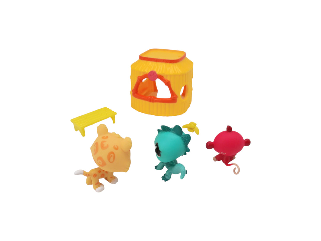 Little Pet Shop - 3 Pets - Tiki jungle