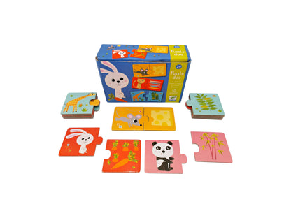 Puzzle duo -  A table - 2x10 pièces