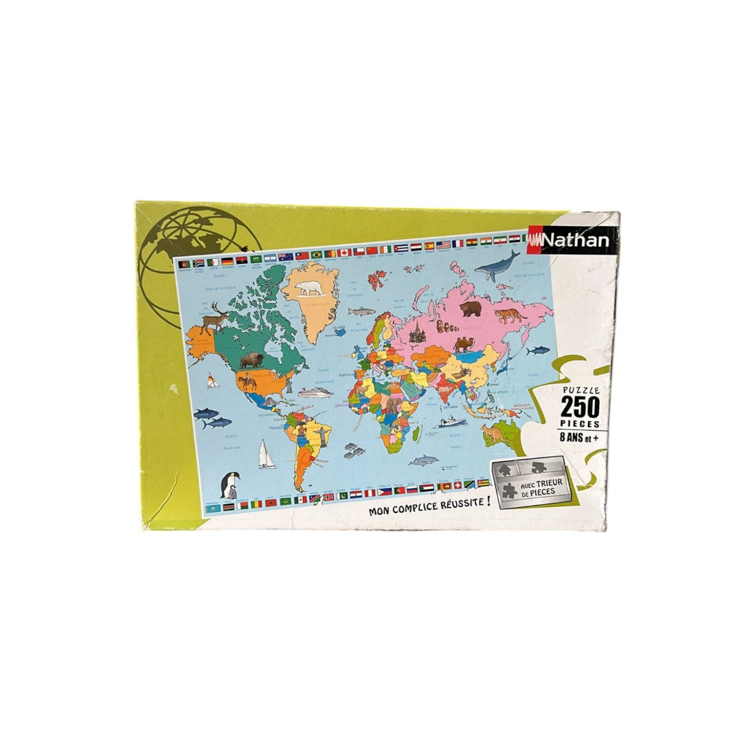 Puzzle - 250 pièces - Map monde