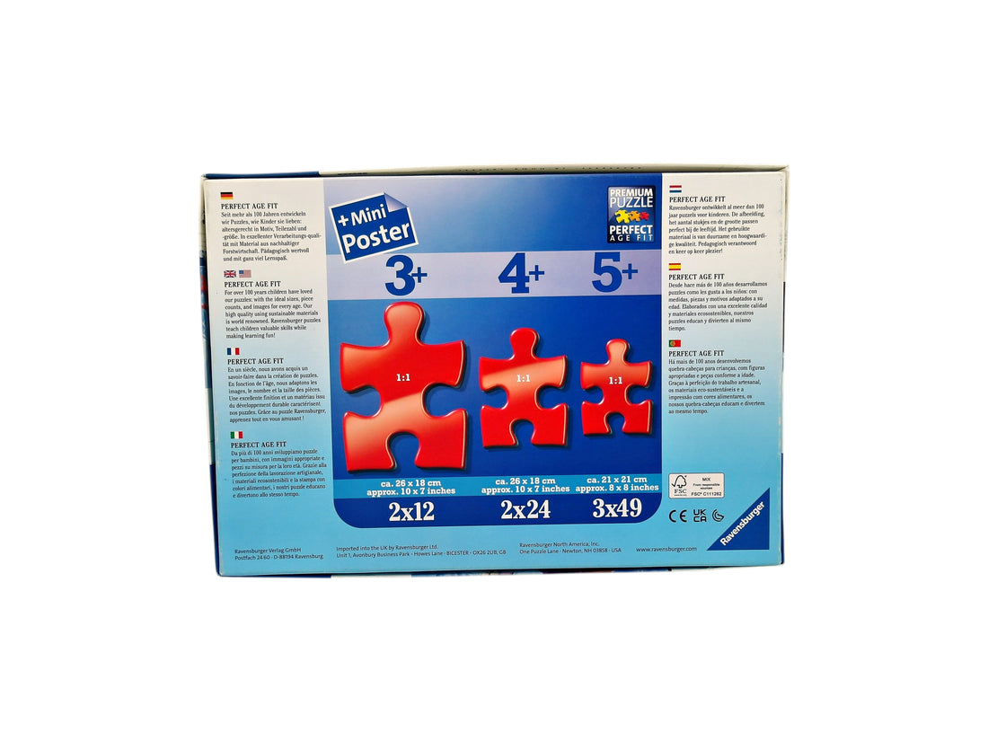 Puzzle Disney - La reine des neiges - 2x12 pièces