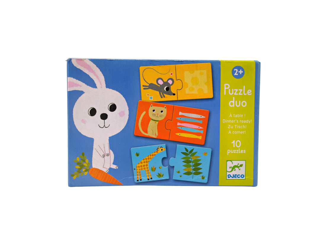 Puzzle duo -  A table - 2x10 pièces